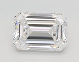 Lab-Grown 0.84 Carat Emerald Cut Diamond color D Clarity VVS2, precious stones, engagement diamonds