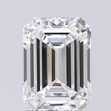 Lab-Grown 1.50 Carat Emerald Cut Diamond color D Clarity VS1, precious stones, engagement diamonds