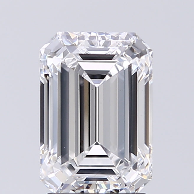 Lab-Grown 2.02 Carat Emerald Cut Diamond color D Clarity VS1 With GIA Certificate, precious stones, engagement diamonds