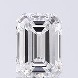 Lab-Grown 1.50 Carat Emerald Cut Diamond color D Clarity VS1, precious stones, engagement diamonds