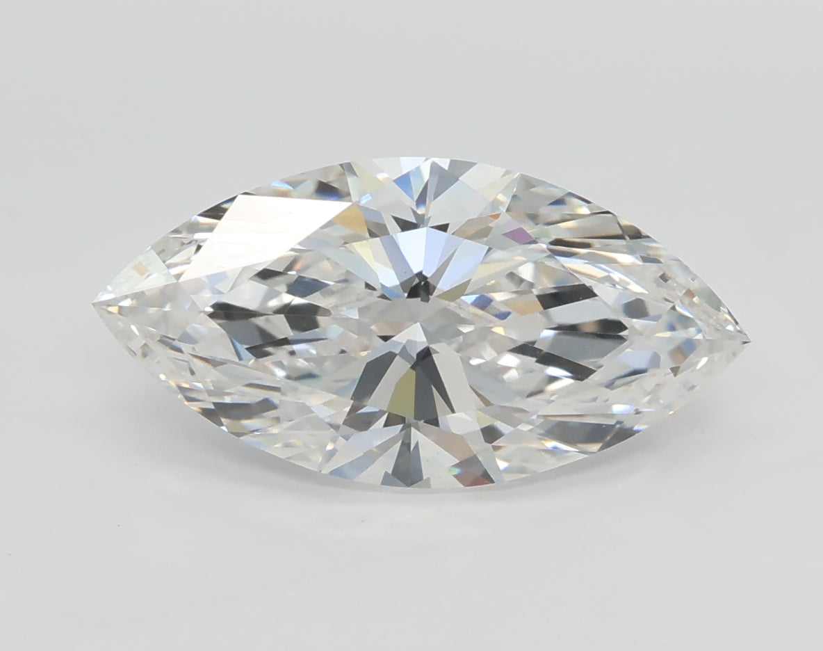 Lab-Grown 2.01 Carat Marquis Shape Diamond color D Clarity VS1 With GIA Certificate, precious stones, engagement diamonds