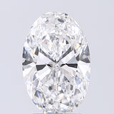 Lab-Grown 2.01 Carat Oval Shape Diamond color D Clarity VS2 With GIA Certificate, precious stones, engagement diamonds