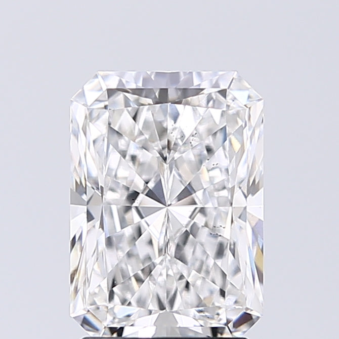 Lab-Grown 2.01 Carat Radiant Cut Diamond color E Clarity VS2, precious stones, engagement diamonds