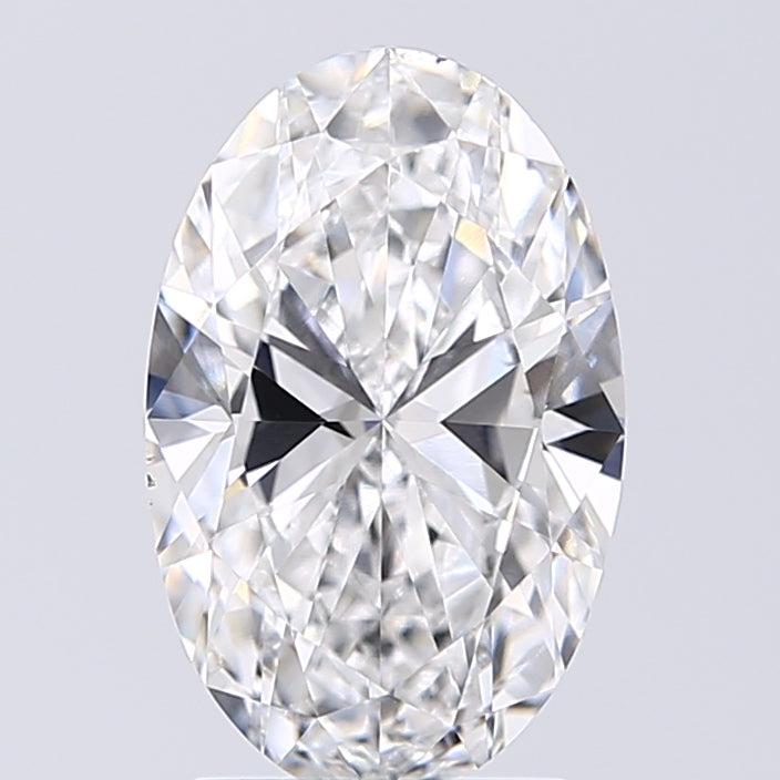 Lab-Grown 2.01 Carat Oval Shape Diamond color D Clarity VS2 With GIA Certificate, precious stones, engagement diamonds