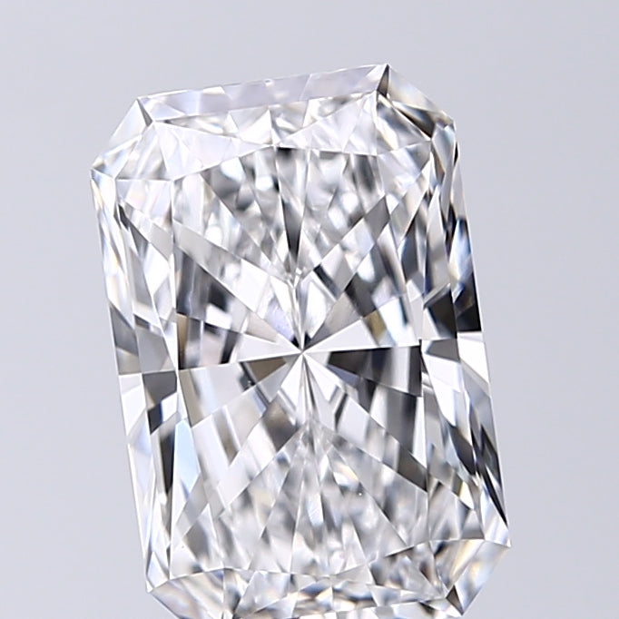 Lab-Grown 2.61 Carat Radiant Cut Diamond color D Clarity VVS2 With GIA Certificate, precious stones, engagement diamonds