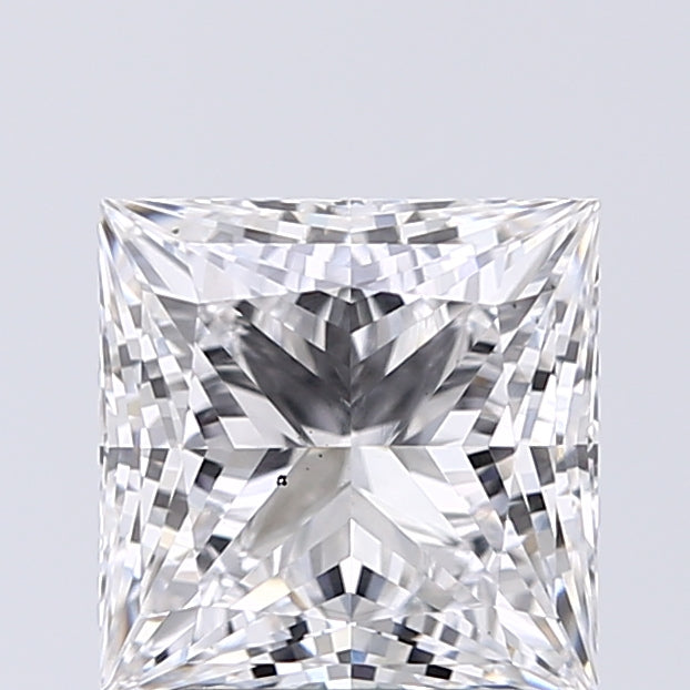 Lab-Grown 2.26 Carat Princess Cut Diamond color D Clarity VS2, precious stones, engagement diamonds