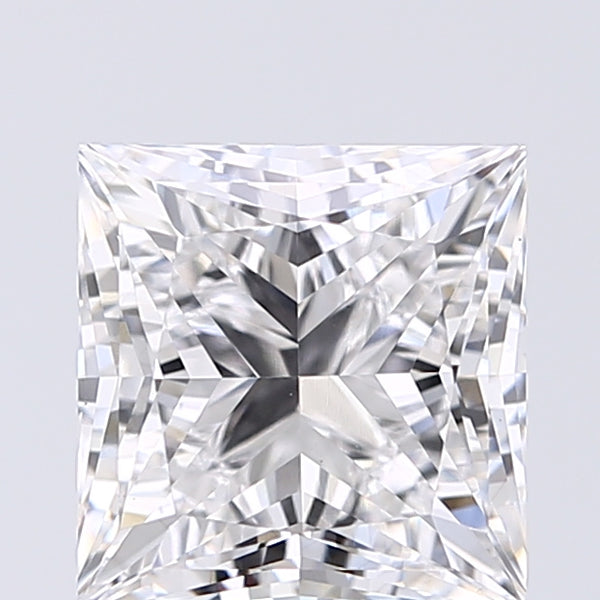 Lab-Grown 2.55 Carat Princess Cut Diamond color E Clarity VS1 With GIA Certificate, precious stones, engagement diamonds
