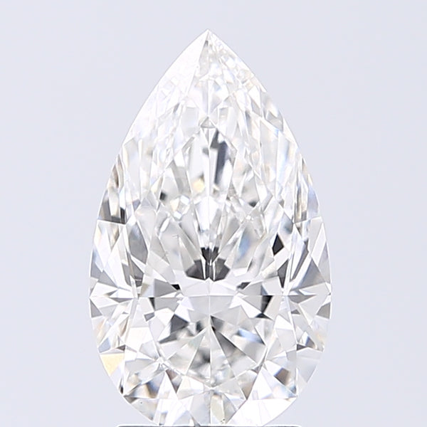 Lab-Grown 2.09 Carat Pear Shape Diamond color F Clarity VS1 With GIA Certificate, precious stones, engagement diamonds
