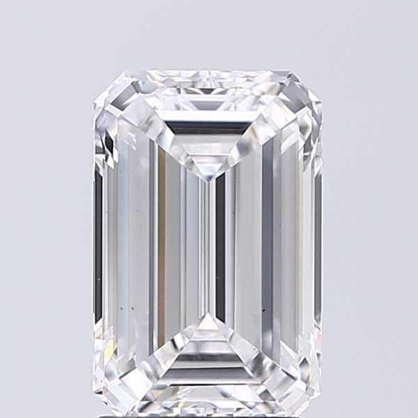 Lab-Grown 2.02 Carat Emerald Cut Diamond color D Clarity VS1 With GIA Certificate, precious stones, engagement diamonds