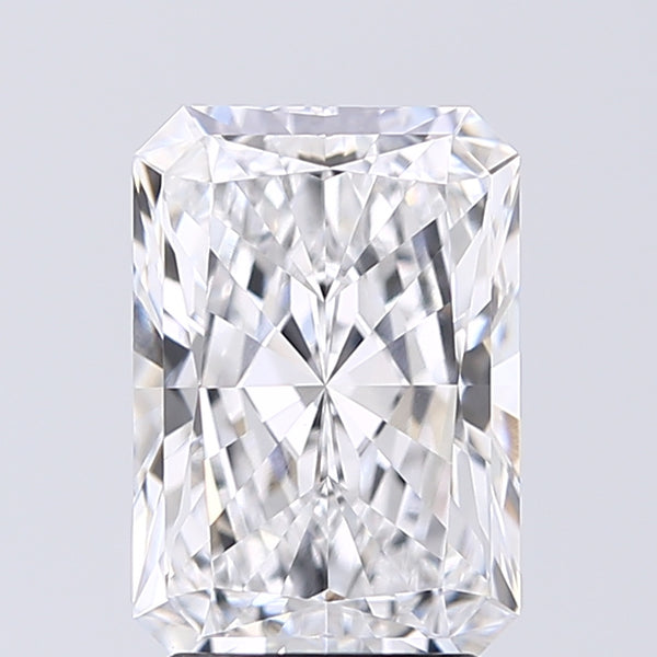 Lab-Grown 2.52 Carat Radiant Cut Diamond color D Clarity VVS2 With GIA Certificate, precious stones, engagement diamonds