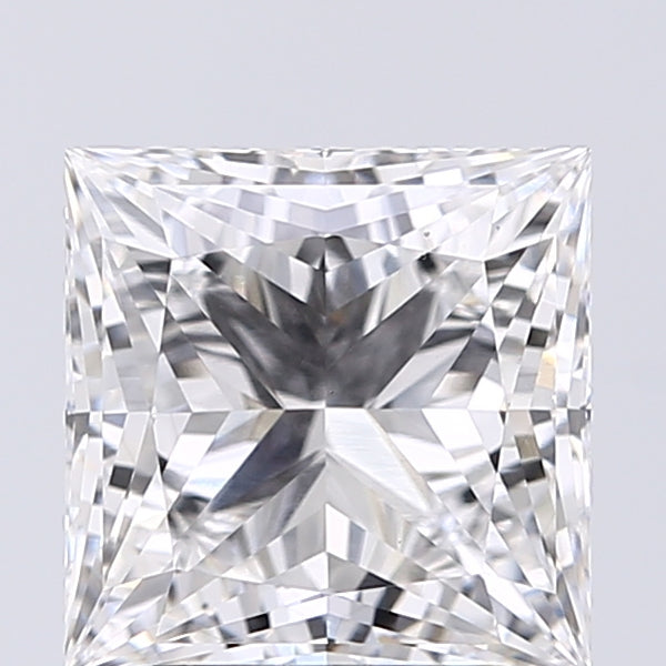 Lab-Grown 2.51 Carat Princess Cut Diamond color E Clarity VS2 With GIA Certificate, precious stones, engagement diamonds