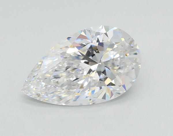 Lab-Grown 1.55 Carat Pear Shape Diamond color D Clarity VS2, precious stones, engagement diamonds