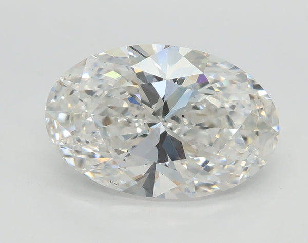 Lab-Grown 2.02 Carat Oval Shape Diamond color E Clarity VS2, precious stones, engagement diamonds