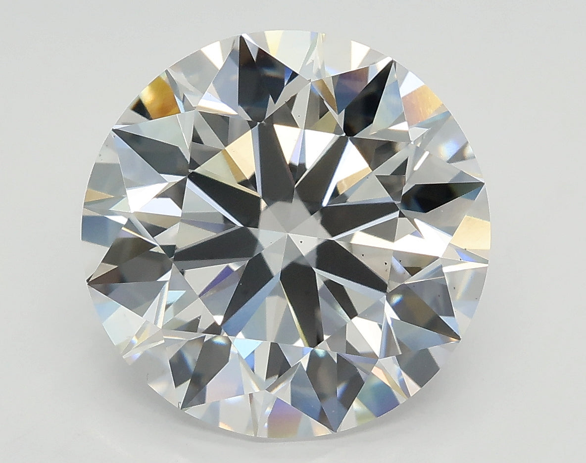 Lab-Grown 5.37 Carat Round Brilliant Diamond color E Clarity VS2 With GIA Certificate, precious stones, engagement diamonds