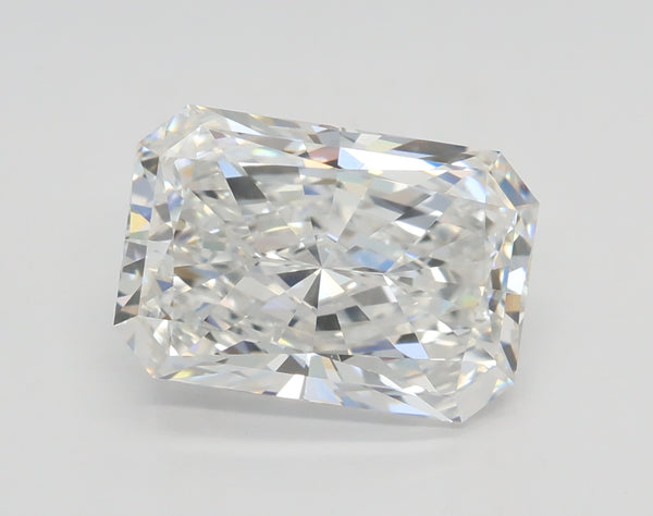 Lab-Grown 3.71 Carat Radiant Cut Diamond color E Clarity VVS1 With GIA Certificate, precious stones, engagement diamonds