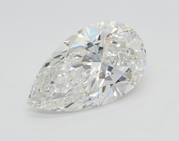 Lab-Grown 2.50 Carat Pear Shape Diamond color F Clarity VS1 With GIA Certificate, precious stones, engagement diamonds