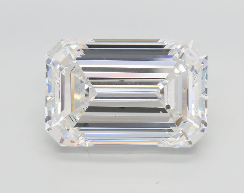 Lab-Grown 7.53 Carat Emerald Cut Diamond color F Clarity VS1, precious stones, engagement diamonds