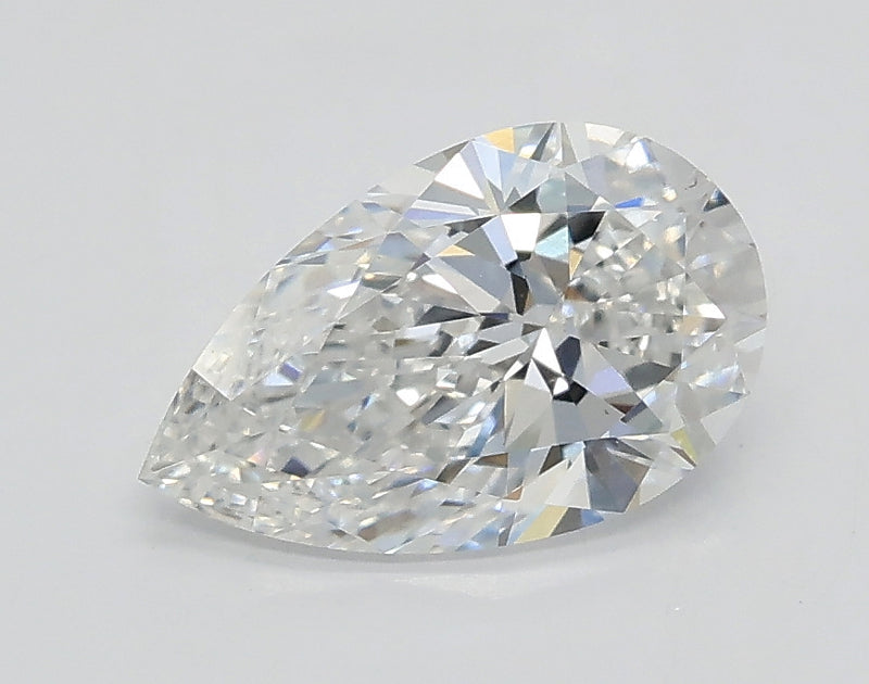 Lab-Grown 1.01 Carat Pear Shape Diamond color D Clarity VS1, precious stones, engagement diamonds