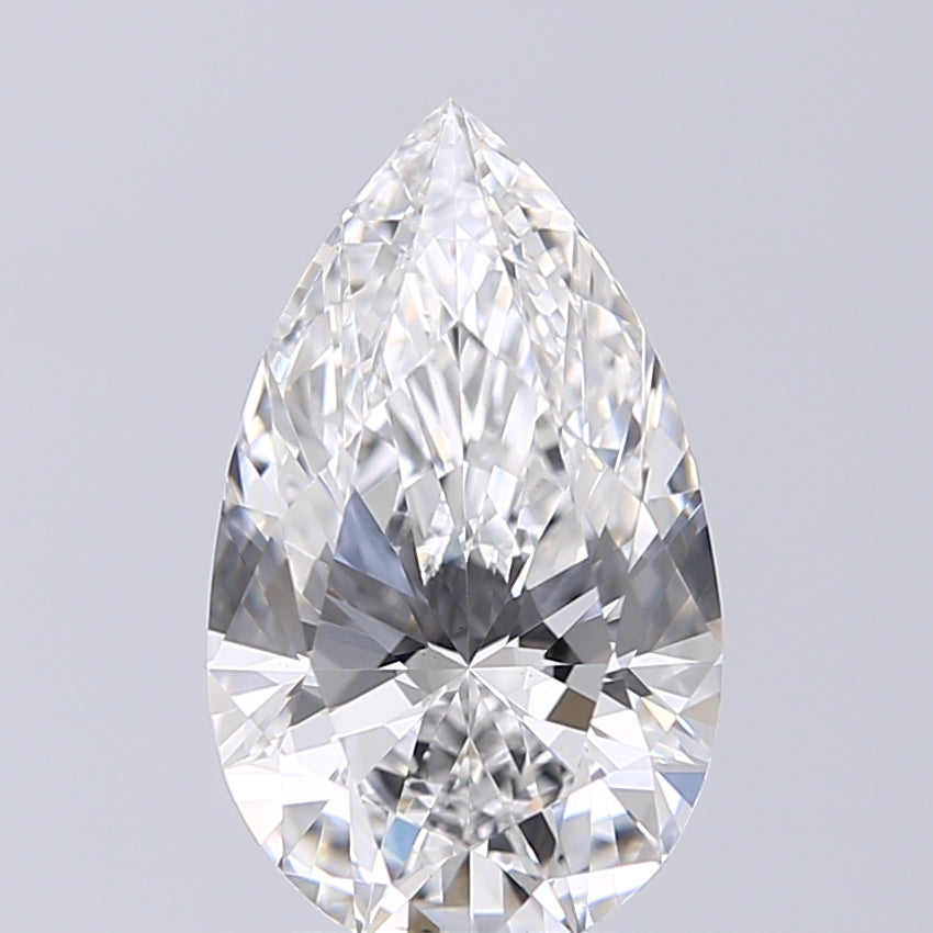 Lab-Grown 2.70 Carat Pear Shape Diamond color E Clarity VS2 With GIA Certificate, precious stones, engagement diamonds