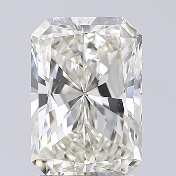 Lab-Grown 2.01 Carat Radiant Cut Diamond color J Clarity SI2 With GIA Certificate, precious stones, engagement diamonds