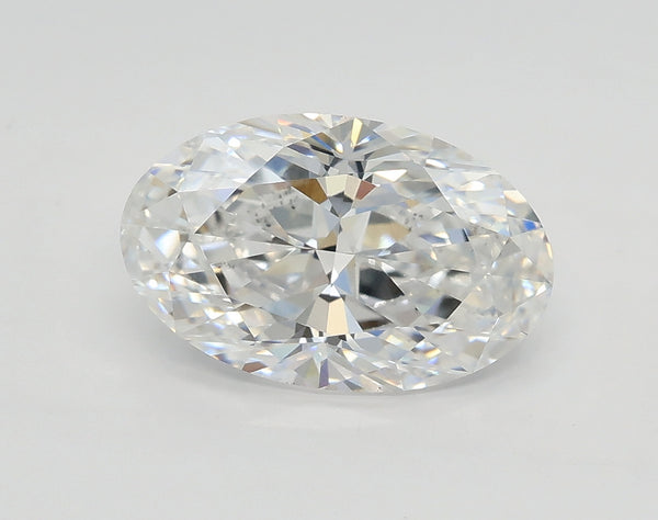 Lab-Grown 2.02 Carat Oval Shape Diamond color D Clarity VS1 With GIA Certificate, precious stones, engagement diamonds