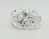 Lab-Grown 2.07 Carat Oval Shape Diamond color D Clarity VS1 With GIA Certificate, precious stones, engagement diamonds