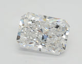 Lab-Grown 1.50 Carat Radiant Cut Diamond color D Clarity VS1 With GIA Certificate, precious stones, engagement diamonds