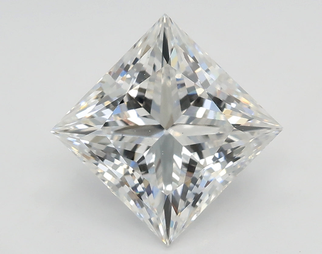 Lab-Grown 2.50 Carat Princess Cut Diamond color E Clarity SI1 With GIA Certificate, precious stones, engagement diamonds