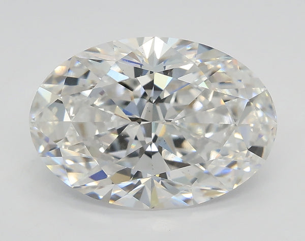 Lab-Grown 3.01 Carat Oval Shape Diamond color D Clarity VS2, precious stones, engagement diamonds