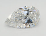 Lab-Grown 2.71 Carat Pear Shape Diamond color E Clarity VS1 With GIA Certificate, precious stones, engagement diamonds