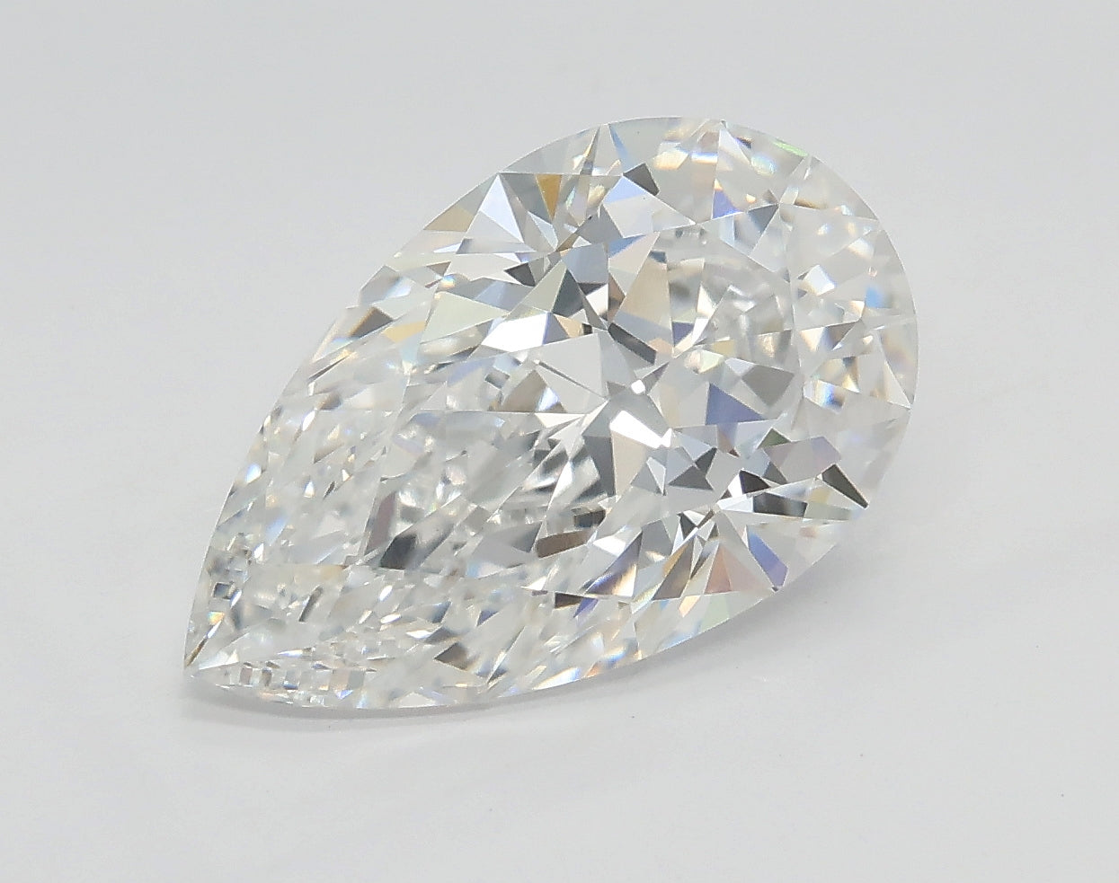 Lab-Grown 2.71 Carat Pear Shape Diamond color E Clarity VVS2 With GIA Certificate, precious stones, engagement diamonds