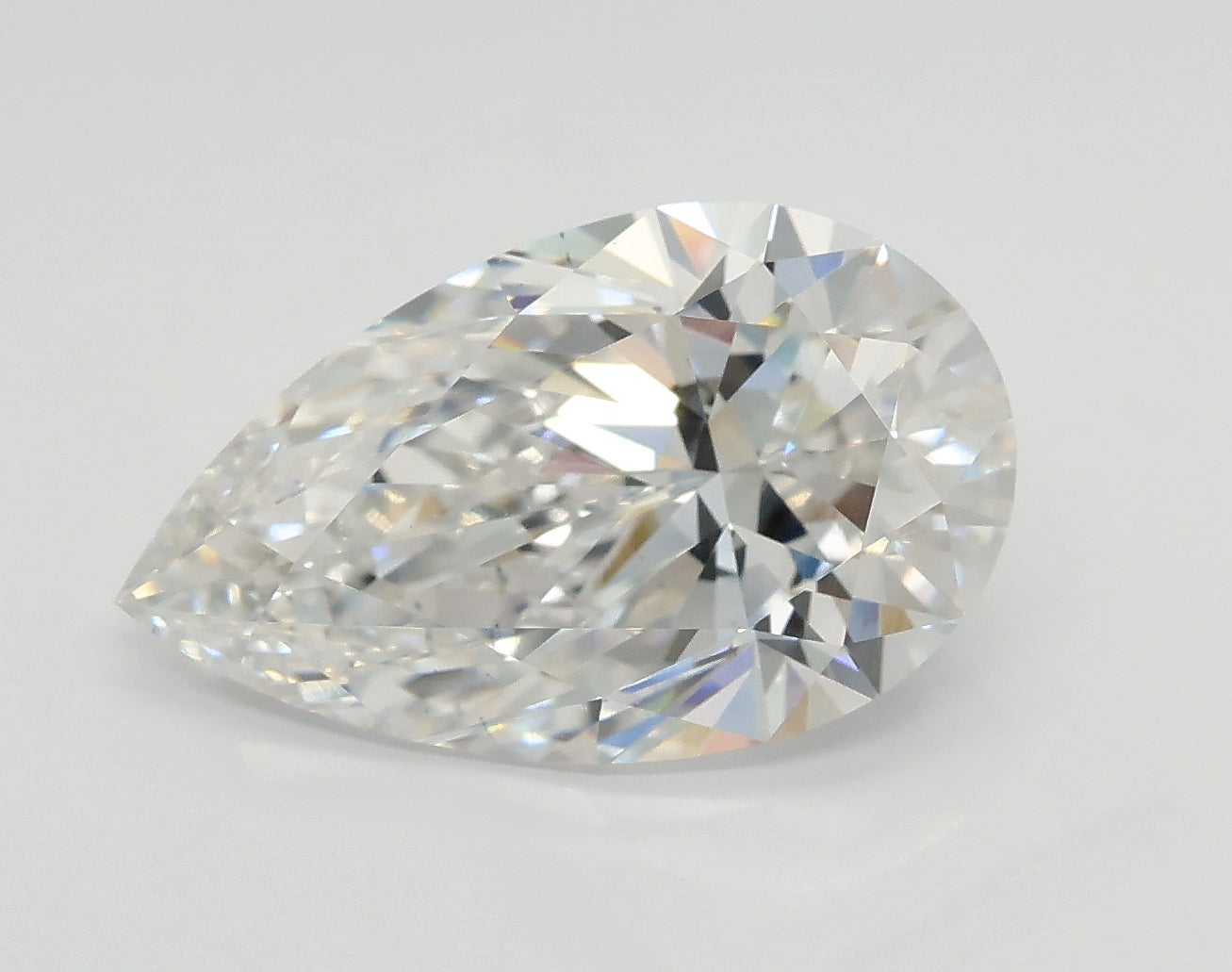 Lab-Grown 3.02 Carat Pear Shape Diamond color F Clarity VS2 With GIA Certificate, precious stones, engagement diamonds