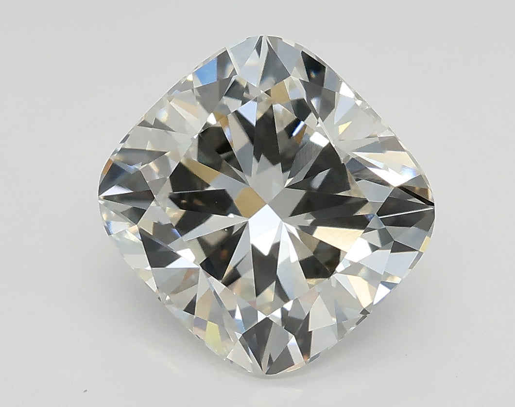 Lab-Grown 2.71 Carat Cushion Modified Brilliant Cut Diamond color G Clarity VVS2, precious stones, engagement diamonds