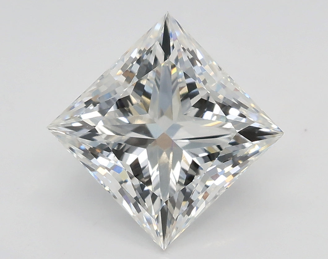 Lab-Grown 2.51 Carat Princess Cut Diamond color E Clarity VS1 With GIA Certificate, precious stones, engagement diamonds
