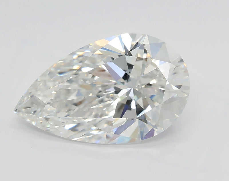 Lab-Grown 2.55 Carat Pear Shape Diamond color E Clarity VS1 With GIA Certificate, precious stones, engagement diamonds