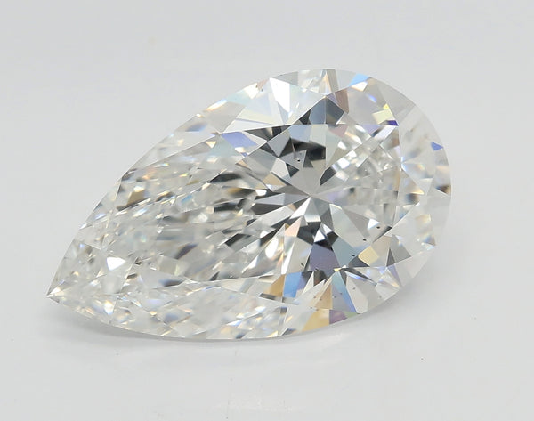 Lab-Grown 3.50 Carat Pear Shape Diamond color F Clarity VS2 With GIA Certificate, precious stones, engagement diamonds