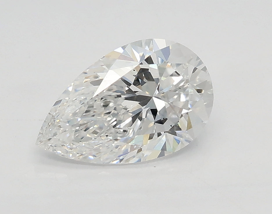 Lab-Grown 1.01 Carat Pear Shape Diamond color D Clarity VS2 With GIA Certificate, precious stones, engagement diamonds