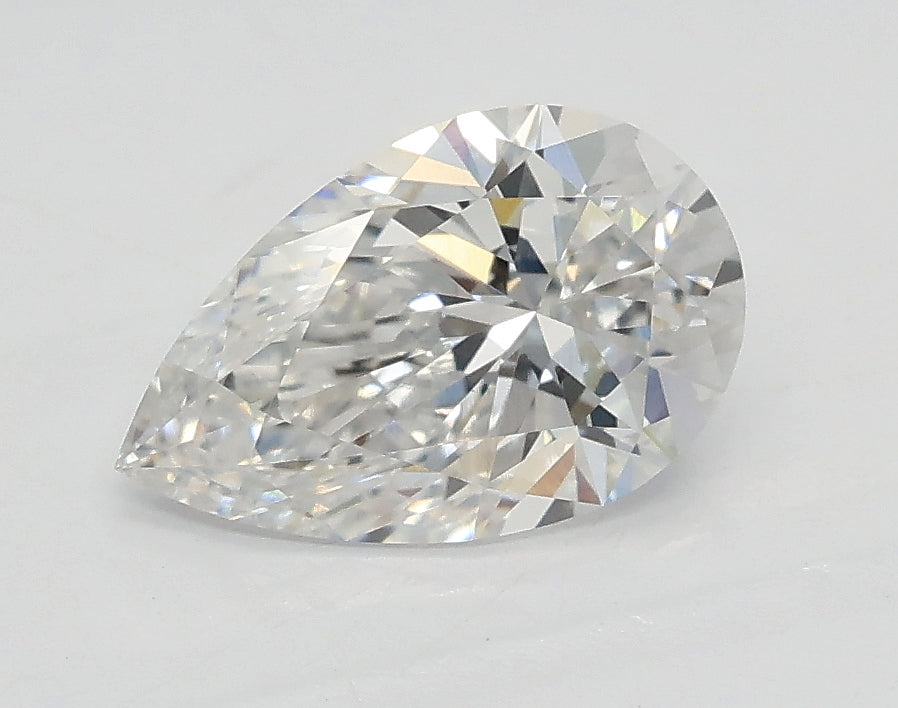Lab-Grown 1.02 Carat Pear Shape Diamond color E Clarity VVS2 With GIA Certificate, precious stones, engagement diamonds