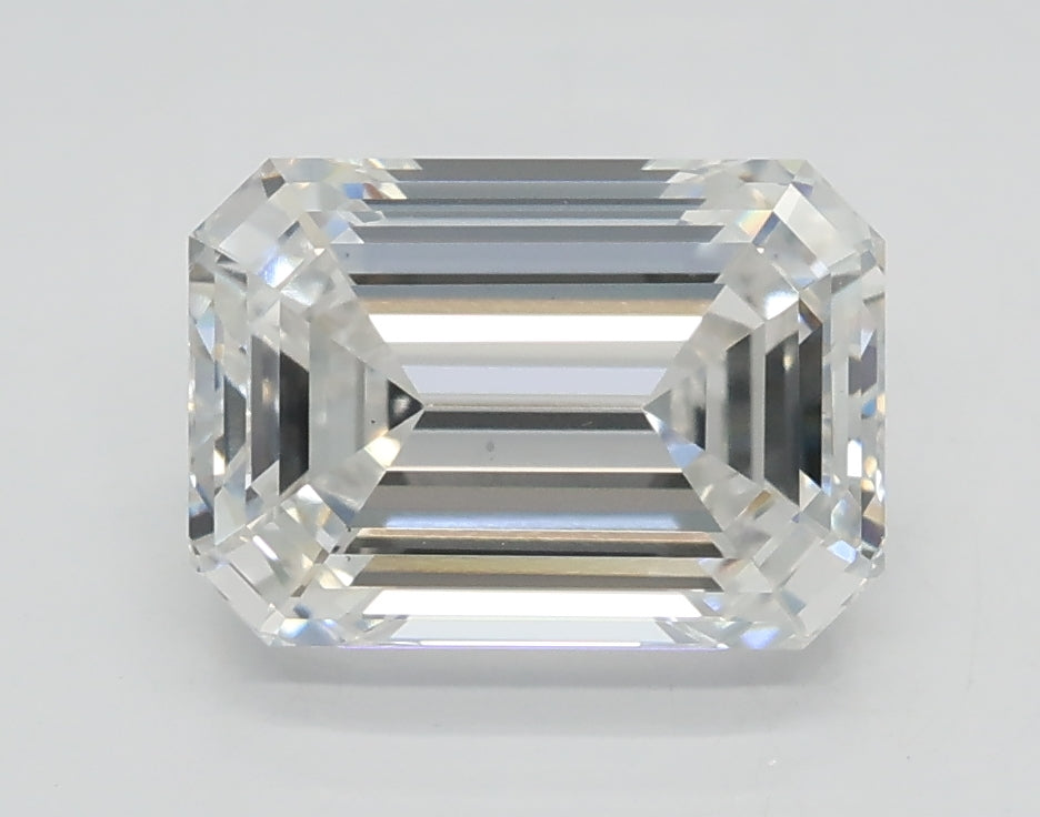Lab-Grown 2.08 Carat Emerald Cut Diamond color E Clarity VS2 With GIA Certificate, precious stones, engagement diamonds