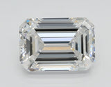 Lab-Grown 2.06 Carat Emerald Cut Diamond color E Clarity VS1 With GIA Certificate, precious stones, engagement diamonds