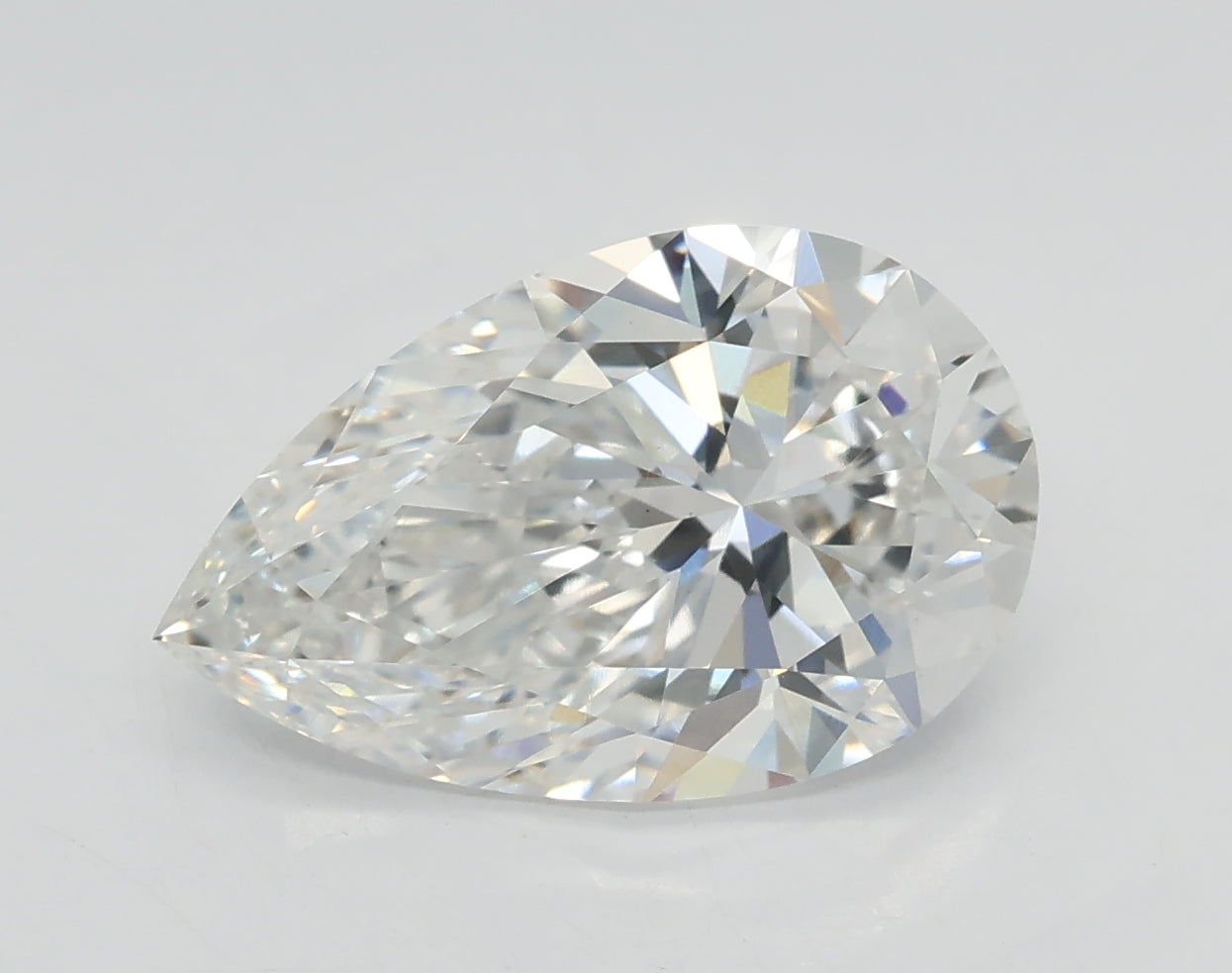 Lab-Grown 2.71 Carat Pear Shape Diamond color E Clarity VS1 With GIA Certificate, precious stones, engagement diamonds
