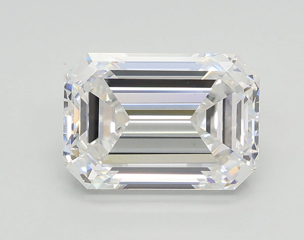 Lab-Grown 2.08 Carat Emerald Cut Diamond color E Clarity VS1 With GIA Certificate, precious stones, engagement diamonds