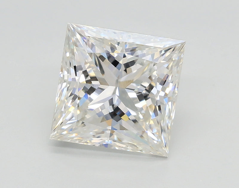 Lab-Grown 2.51 Carat Princess Cut Diamond color G Clarity VS1, precious stones, engagement diamonds