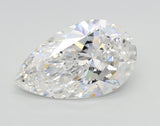 Lab-Grown 3.01 Carat Pear Shape Diamond color E Clarity SI1, precious stones, engagement diamonds