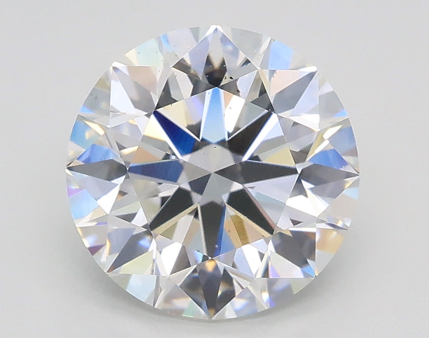 Lab-Grown 2.01 Carat Round Brilliant Diamond color E Clarity VS2, precious stones, engagement diamonds