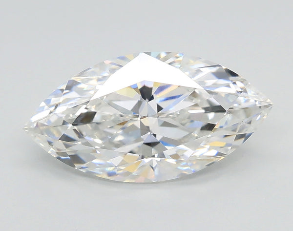 Lab-Grown 2.09 Carat Marquis Shape Diamond color E Clarity VVS2 With GIA Certificate, precious stones, engagement diamonds