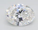 Lab-Grown 3.01 Carat Oval Shape Diamond color F Clarity SI1, precious stones, engagement diamonds