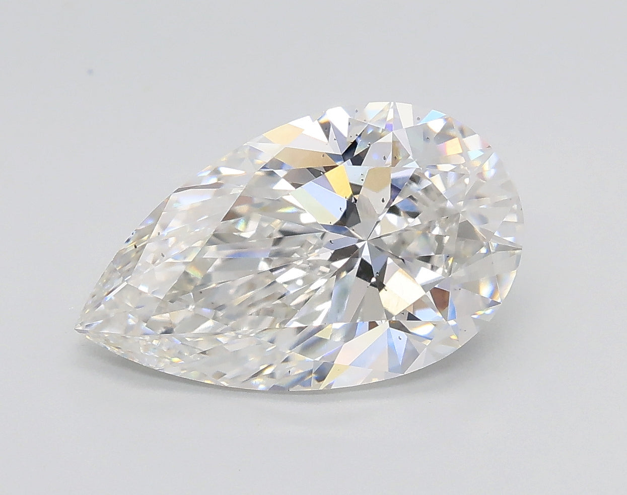 Lab-Grown 2.52 Carat Pear Shape Diamond color F Clarity SI1 With GIA Certificate, precious stones, engagement diamonds