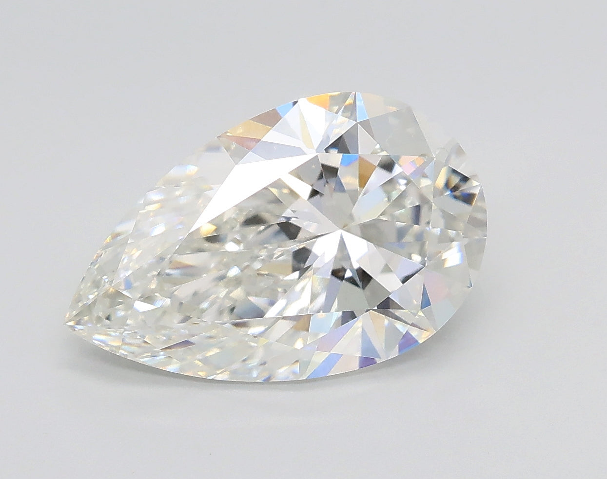 Lab-Grown 2.58 Carat Pear Shape Diamond color G Clarity VS1 With GIA Certificate, precious stones, engagement diamonds