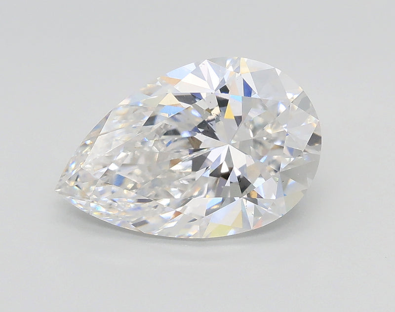 Lab-Grown 2.50 Carat Pear Shape Diamond color D Clarity VS2, precious stones, engagement diamonds